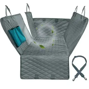 🔥 Waterproof Non-Slip Dog Car Seat Hammock with Pockets, Side Flaps & Mesh Window!