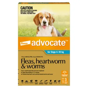 Advocate for Dogs 4-10kg 3 Months