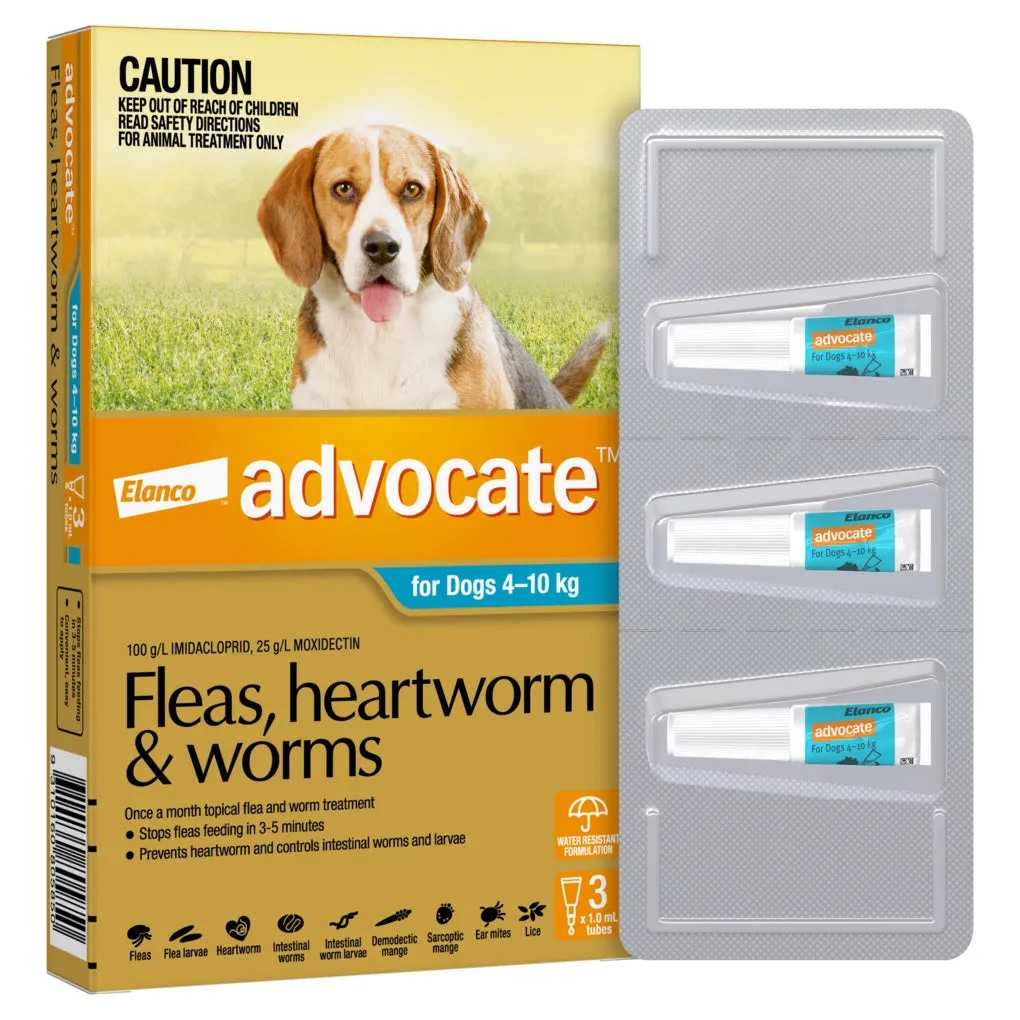 Advocate for Dogs 4-10kg 3 Months
