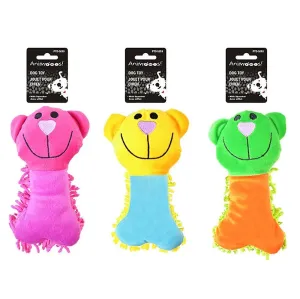 Animooos Dog Toy Plush with Squeaker 8in