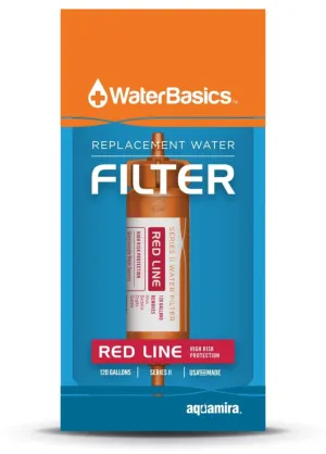 Aquamira WaterBasics Replacement Filter, Red Line