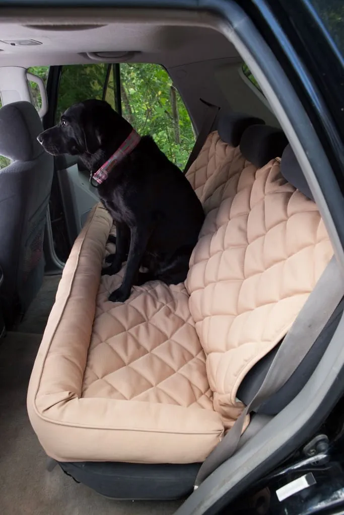 Back Seat Protector with Headrest for Dogs