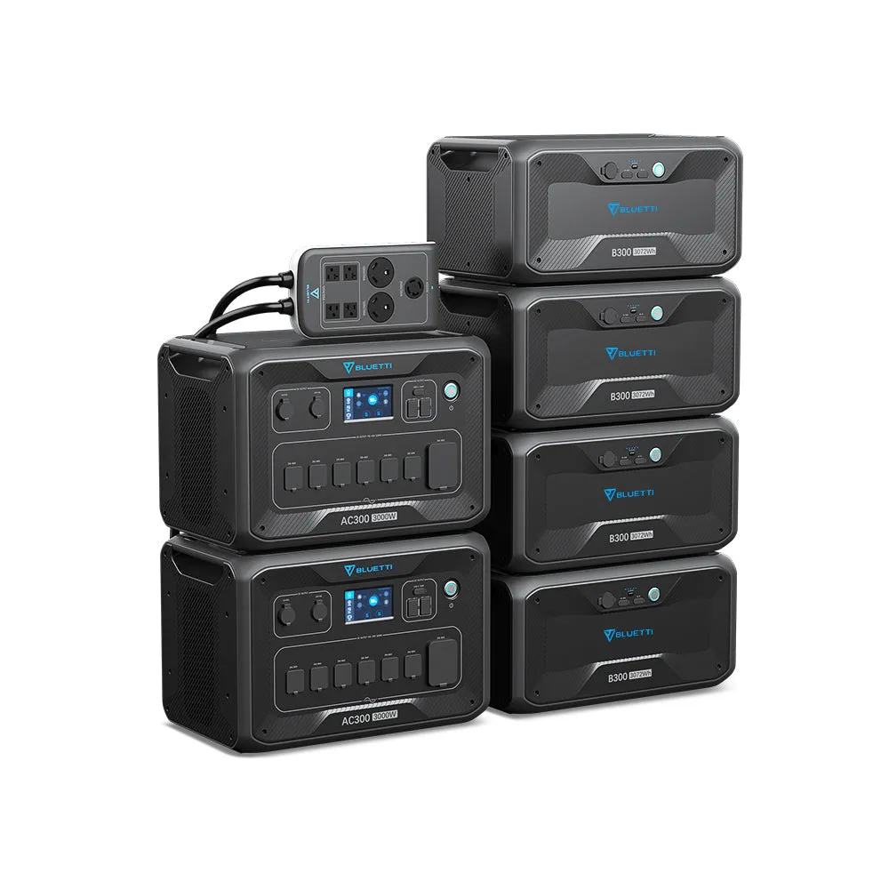 BLUETTI 2*AC300   4*B300   1*P030A | Home Battery Backup