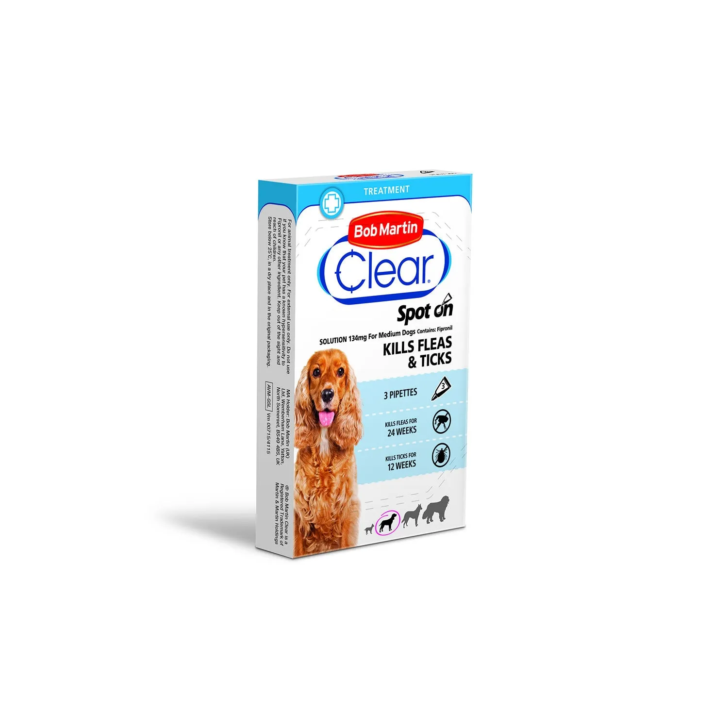 Bob Martin Clear Flea Clear Spot On For Dogs