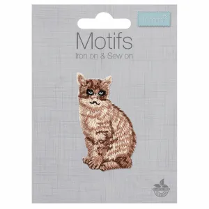 Brown Cat - Iron -On & Sew-On Patch