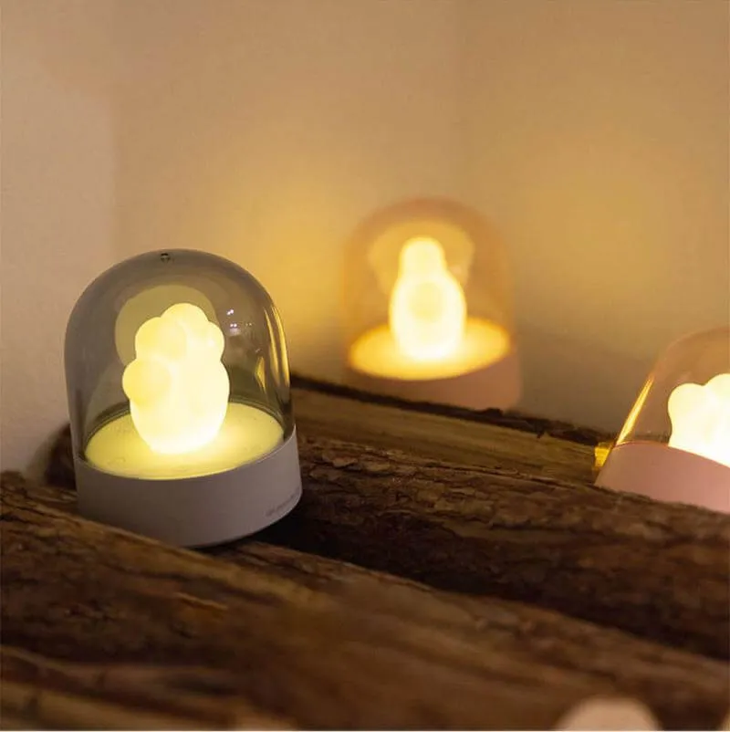 Cat Paw Night Light Music Box