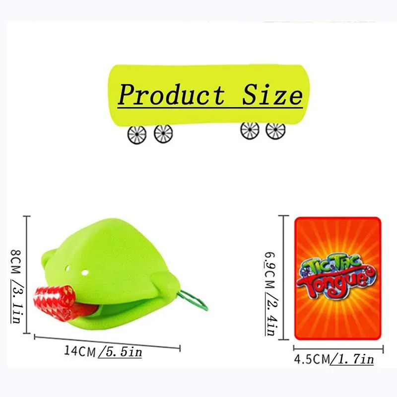 Children Novelty Toys Desktop Card Game Multiplayer Interactive Gluttonous Chameleon Mask Tongue Out Toy Decompression Toy