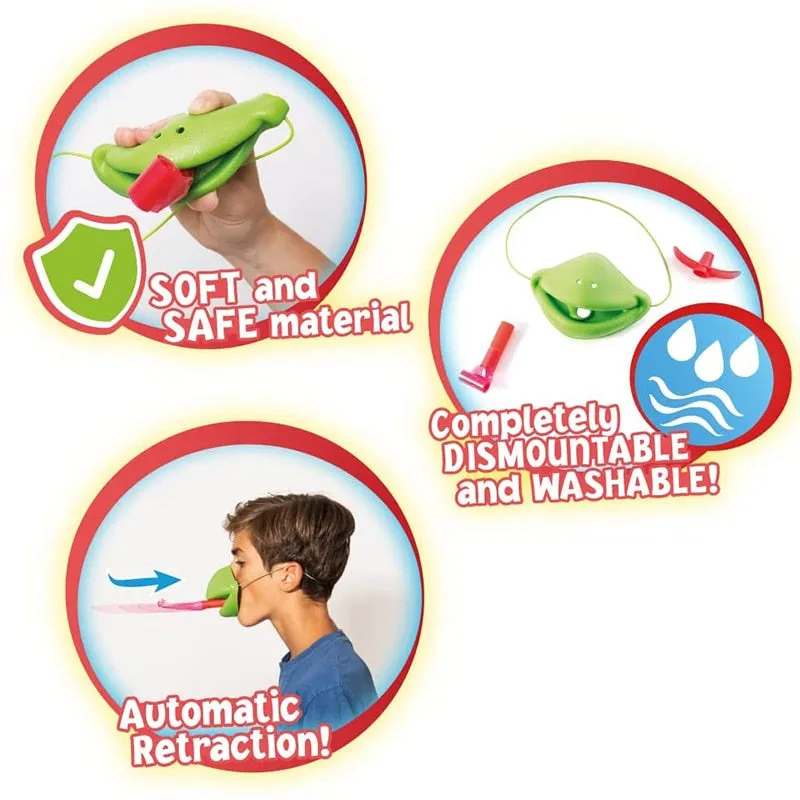 Children Novelty Toys Desktop Card Game Multiplayer Interactive Gluttonous Chameleon Mask Tongue Out Toy Decompression Toy