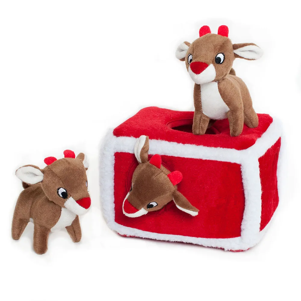 Christmas - Holiday Burrow - Reindeer Pen - Puzzle Toy - Interactive Toy