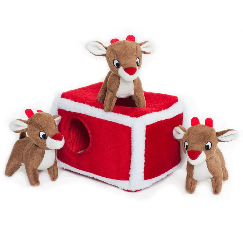 Christmas - Holiday Burrow - Reindeer Pen - Puzzle Toy - Interactive Toy