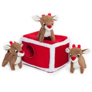 Christmas - Holiday Burrow - Reindeer Pen - Puzzle Toy - Interactive Toy