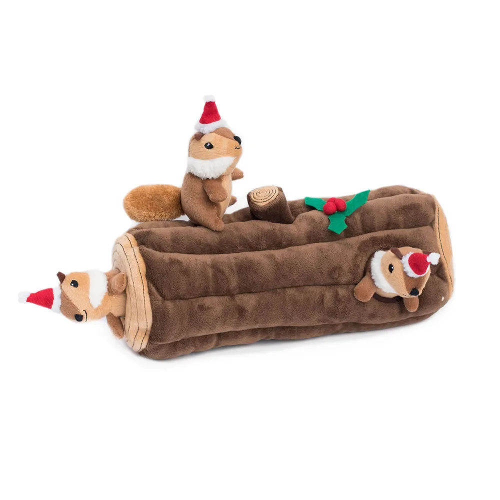 Christmas - Holiday - Chipmunk Dog Toy - Puzzle Toy - Interactive Toy