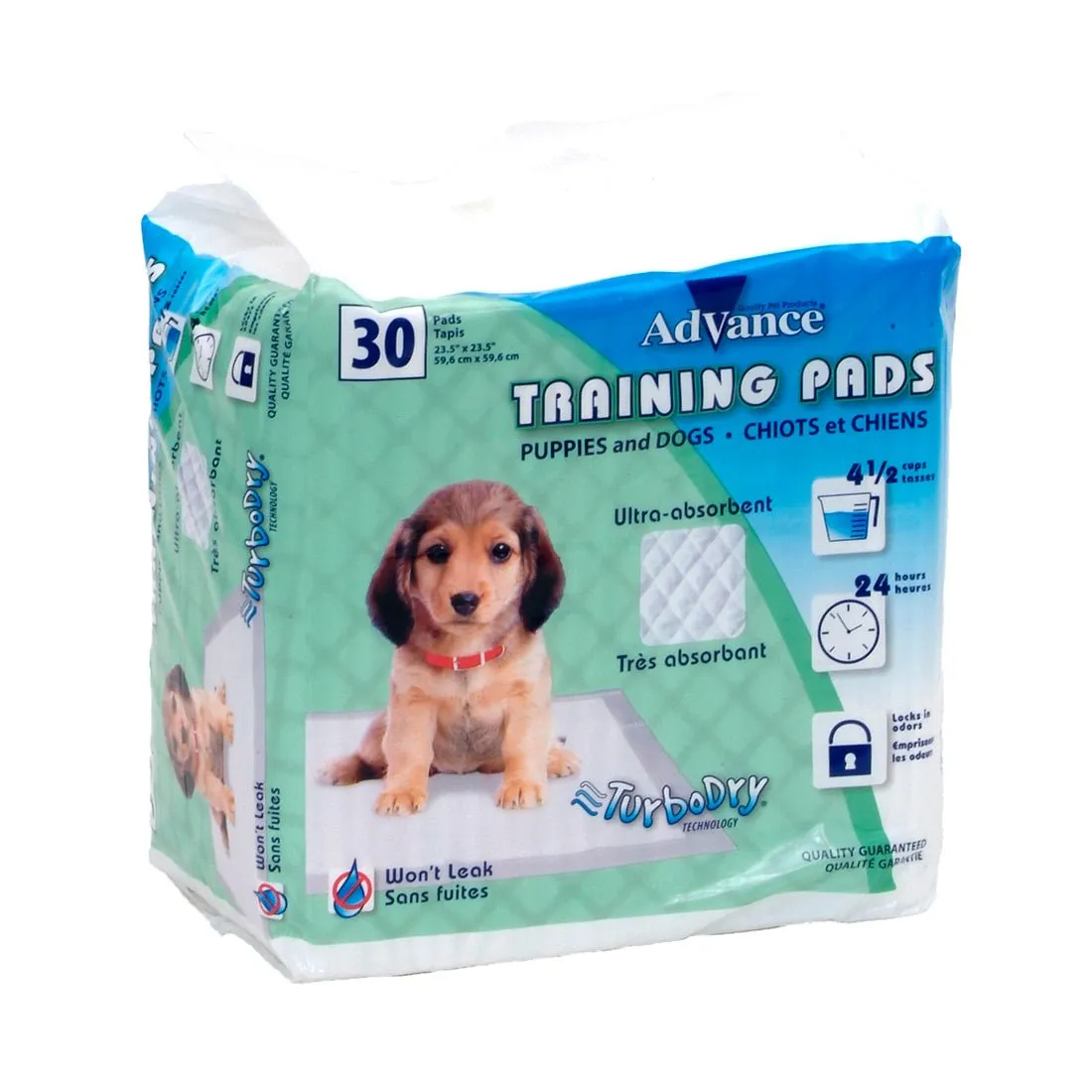 Coastal Advance® Dog Training Pads with Turbo Dry® Technology 30pk