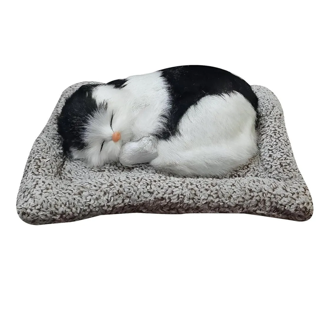 Cute Sleeping Kitty | Activated Carbon Dashboard Ornament (Absorbs Bad Smell)
