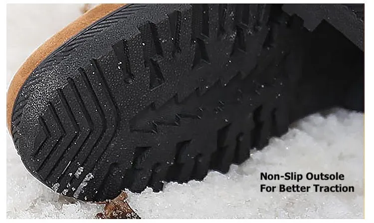 Dyavor Orthopedic Boots For Women Arch Support Snowy Warm Fur Plush Insole Winter Boots