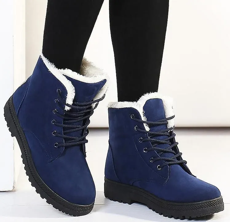 Dyavor Orthopedic Boots For Women Arch Support Snowy Warm Fur Plush Insole Winter Boots