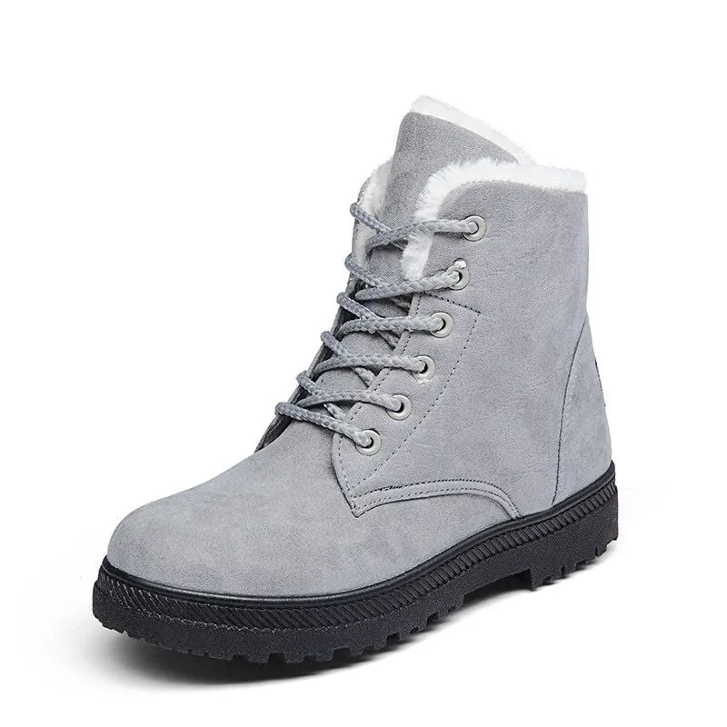Dyavor Orthopedic Boots For Women Arch Support Snowy Warm Fur Plush Insole Winter Boots