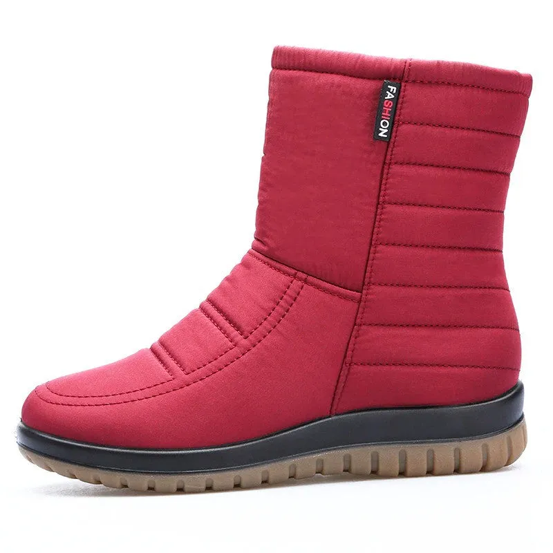 Dyavor Women Orthopedic Boots Waterproof Fur Ankle Shoes