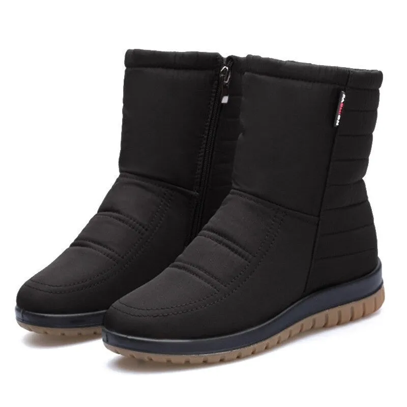 Dyavor Women Orthopedic Boots Waterproof Fur Ankle Shoes