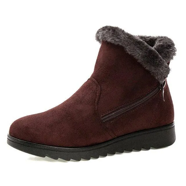 Dyavor Women Orthopedic Plush Casual Boots