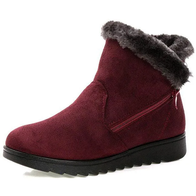 Dyavor Women Orthopedic Plush Casual Boots