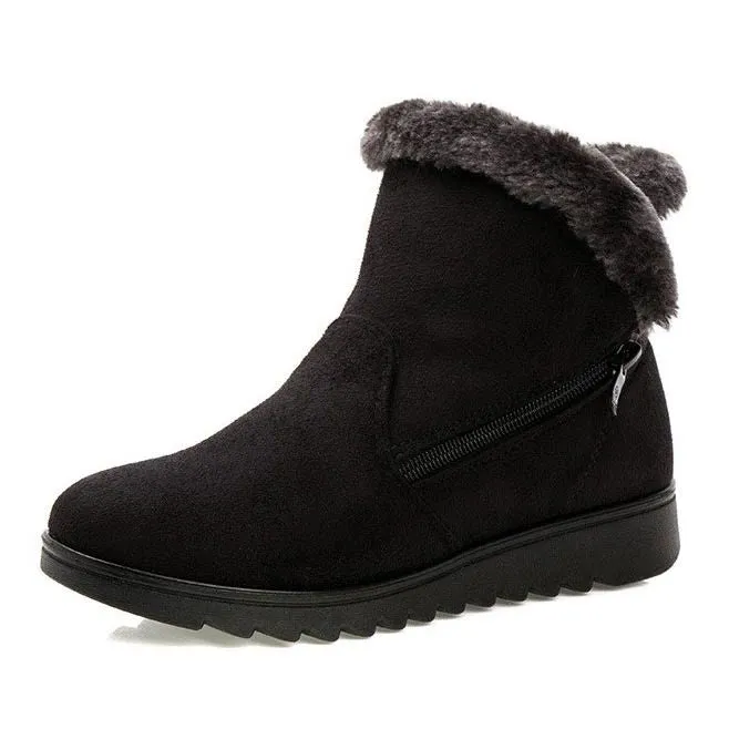 Dyavor Women Orthopedic Plush Casual Boots