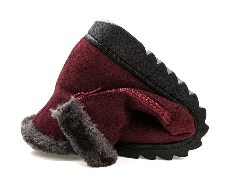 Dyavor Women Orthopedic Plush Casual Boots