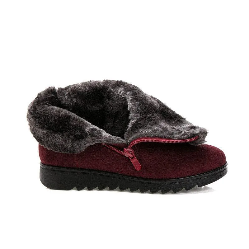 Dyavor Women Orthopedic Plush Casual Boots