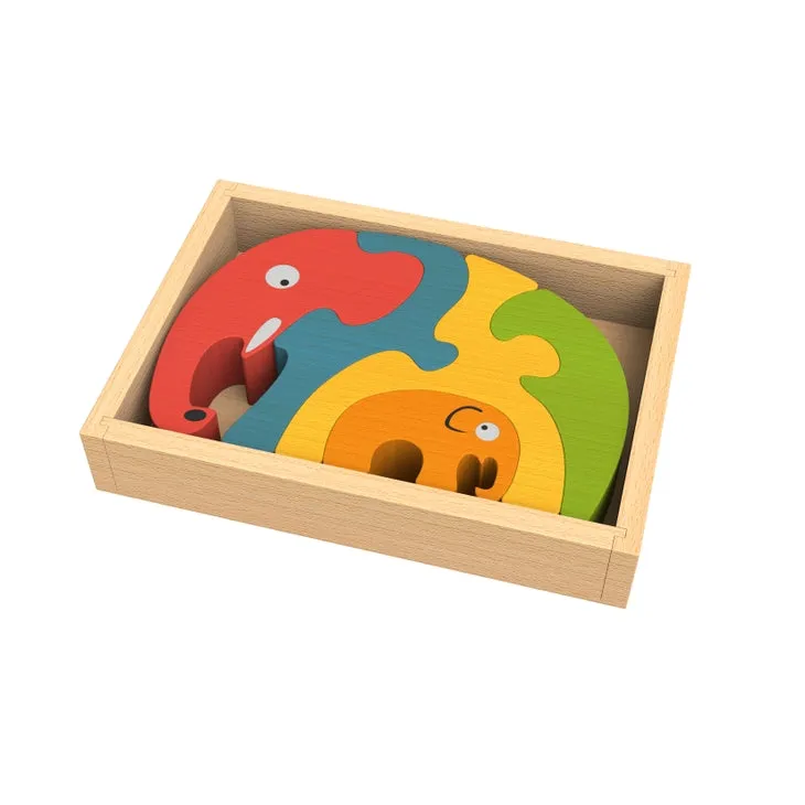 Elephant Family Puzzle