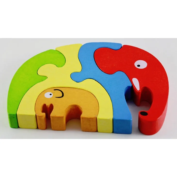 Elephant Family Puzzle