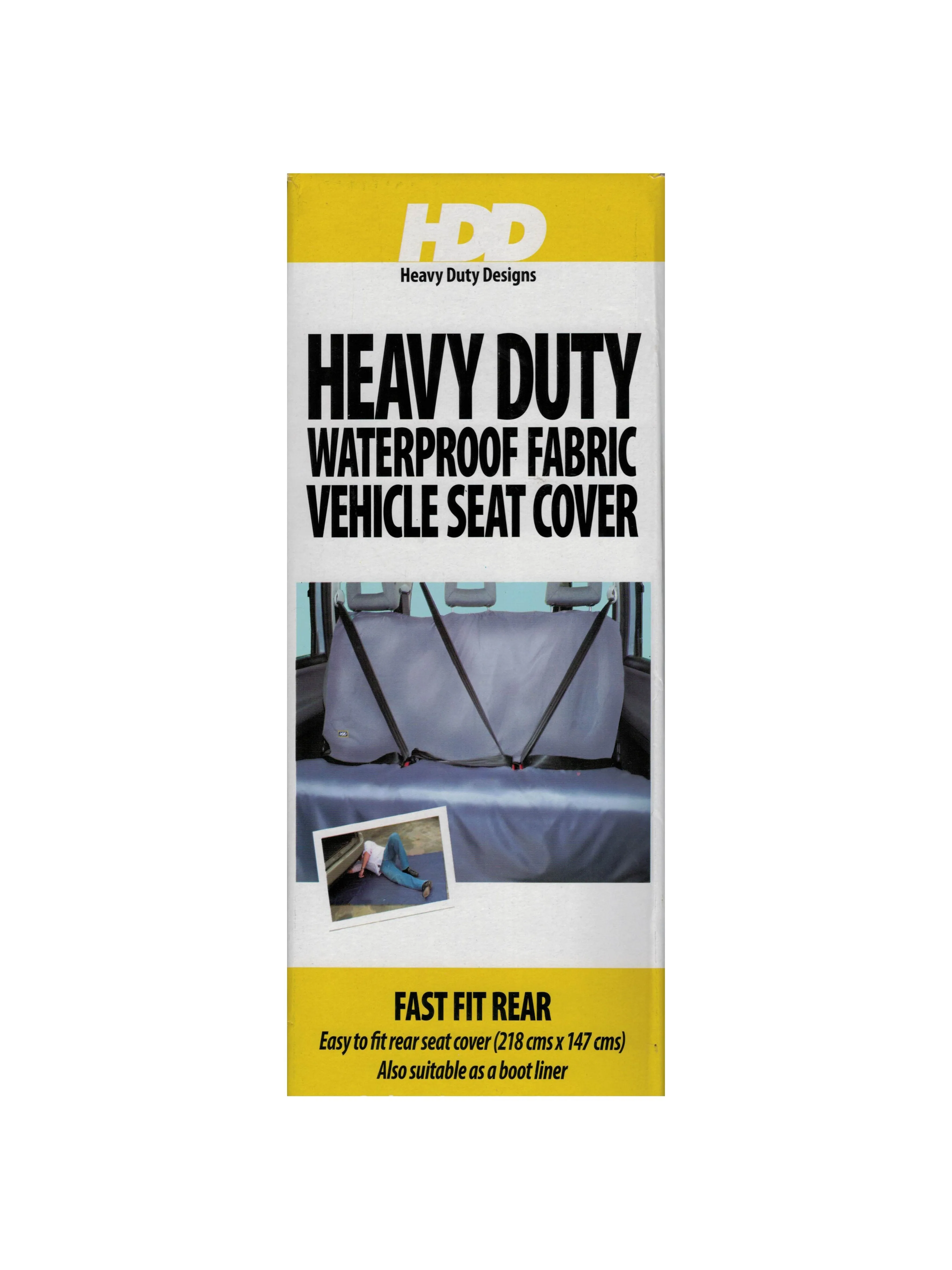 HDD Heavy Duty Fast Fit Rear Seat Cover - grey (304)