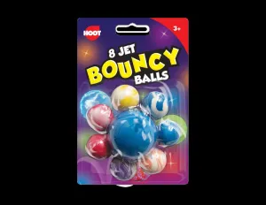 Hoot Bouncy Balls | Pack of 8 | Ages 3 