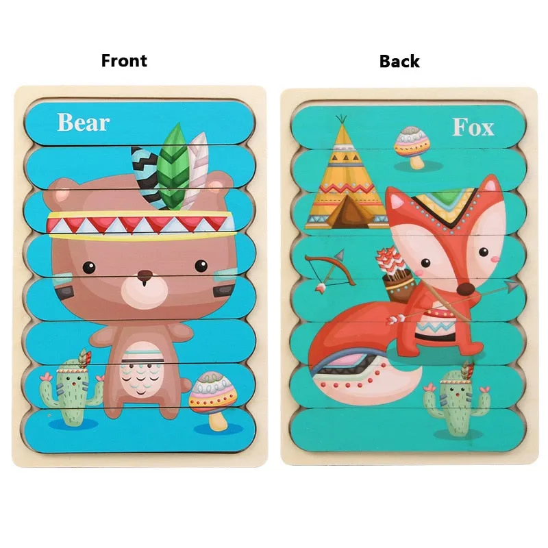 Interactive Montessori Magnetic Puzzle: Fun Learning Toy for Kids 3-6