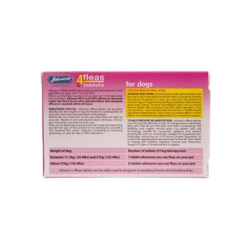 Johnsons 4fleas Tablets for Dogs 3 Tablets
