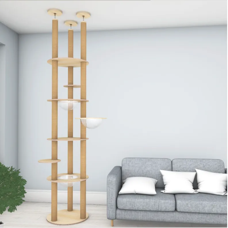 Jumping Wonderland Cat Condo High-end Ceiling height Cat Trees PVC pole