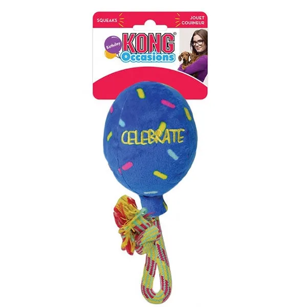 KONG Occasions Birthday Balloon - Blue