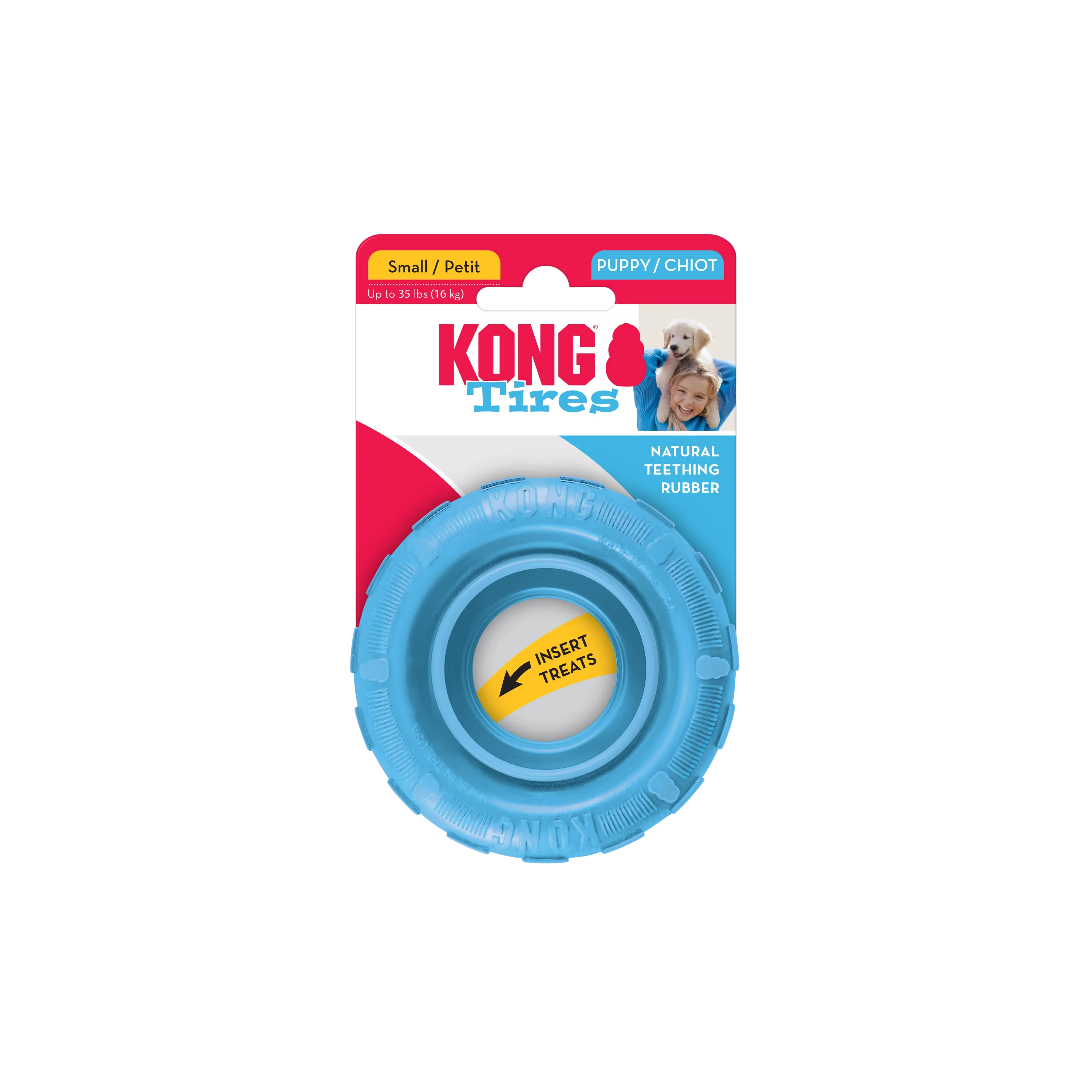 KONG | Puppy Tyre | Dog Chew Toy for Teething Puppies