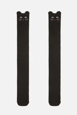 Long Cat Face Socks