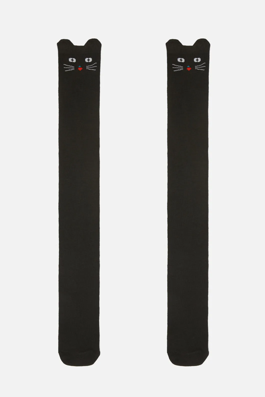 Long Cat Face Socks