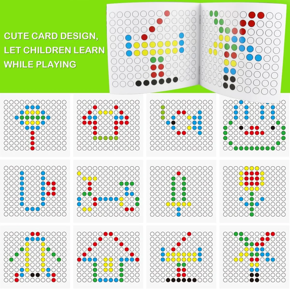 Magnetic Dot Board: Portable Animal Shapes for Creative.