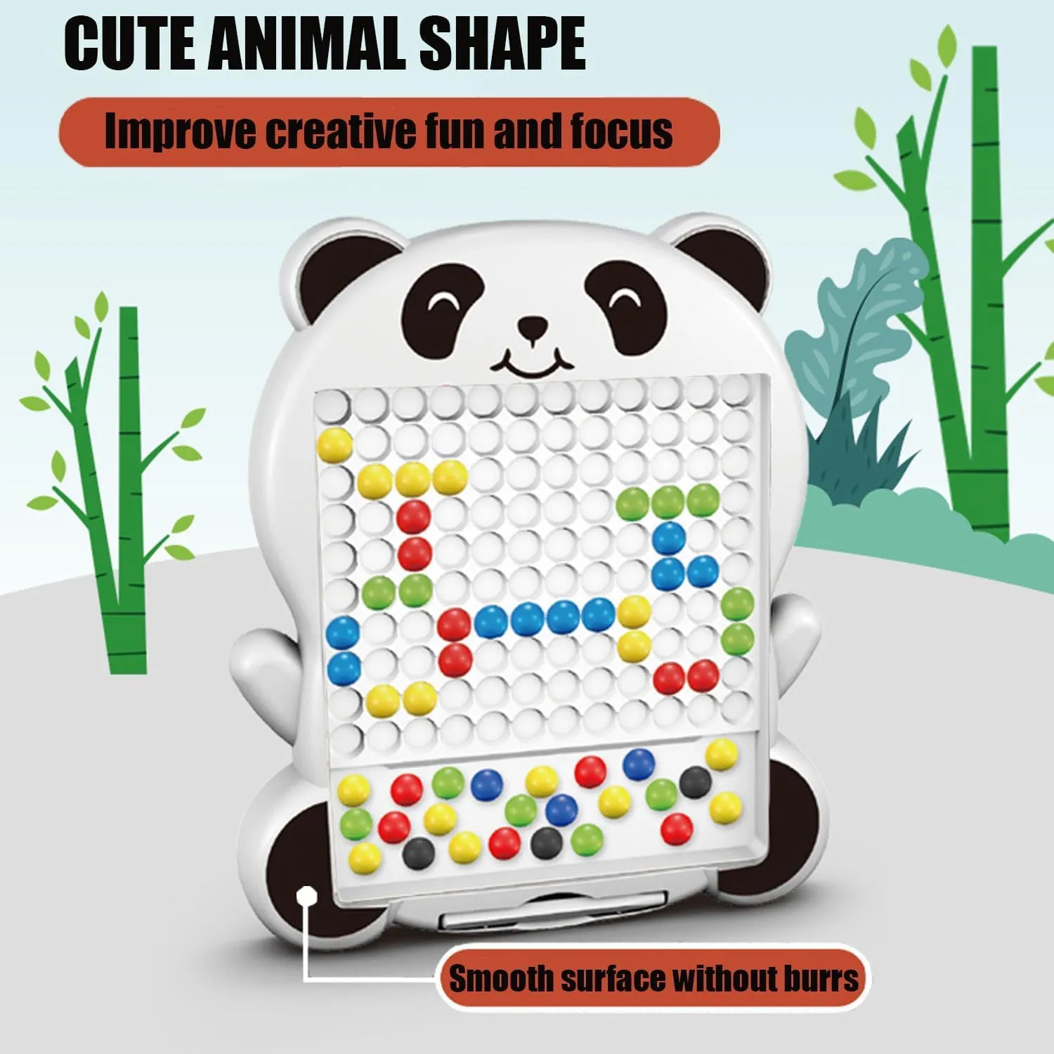 Magnetic Dot Board: Portable Animal Shapes for Creative.
