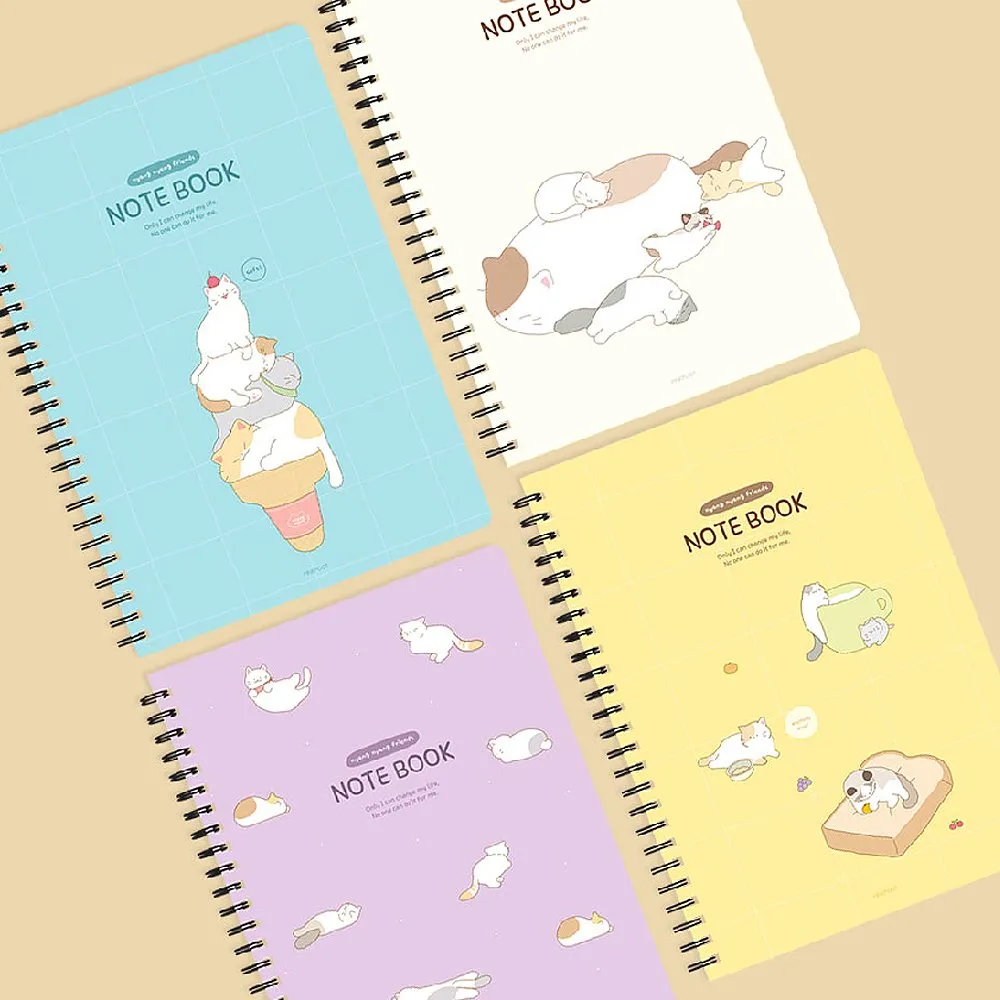 Meow Meow Cats 10" Ruled Notebook