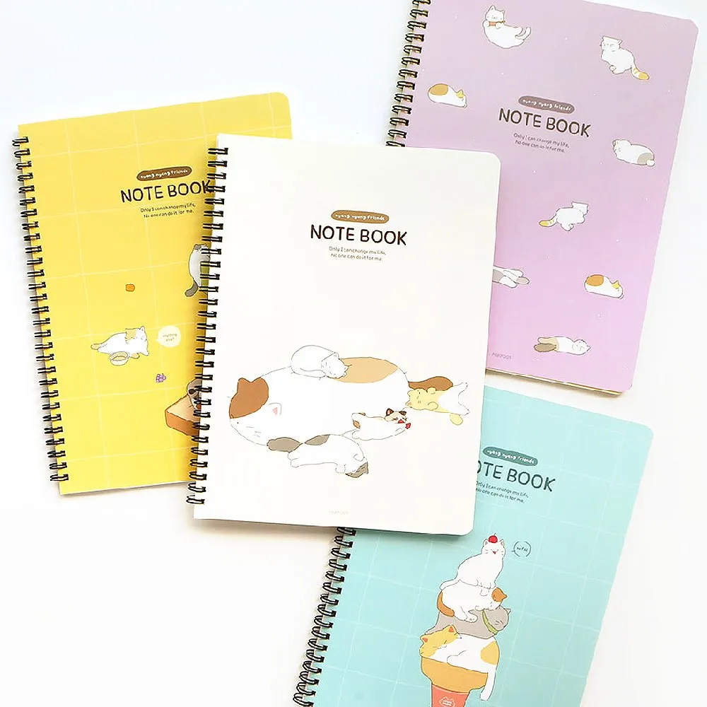 Meow Meow Cats 10" Ruled Notebook