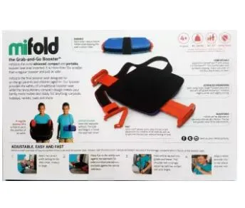 Mifold Grab-and-Go Booster Seat Ocean Blue