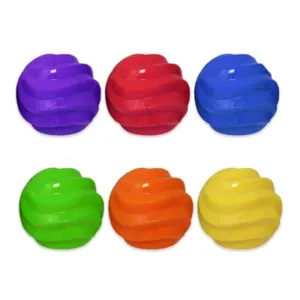 MultiPet 4" TPR Sprial Round Ball Dog Toy