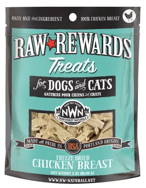 Northwest Naturals Raw Rewards Freeze-Dried Raw Chicken Breast Treats for Cats & Dogs