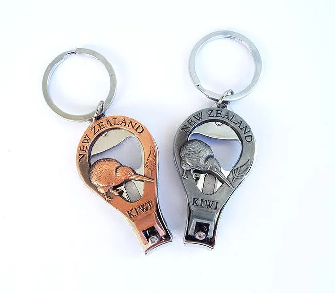 NZ Keychain Bottle Opener Nail Clipper and File