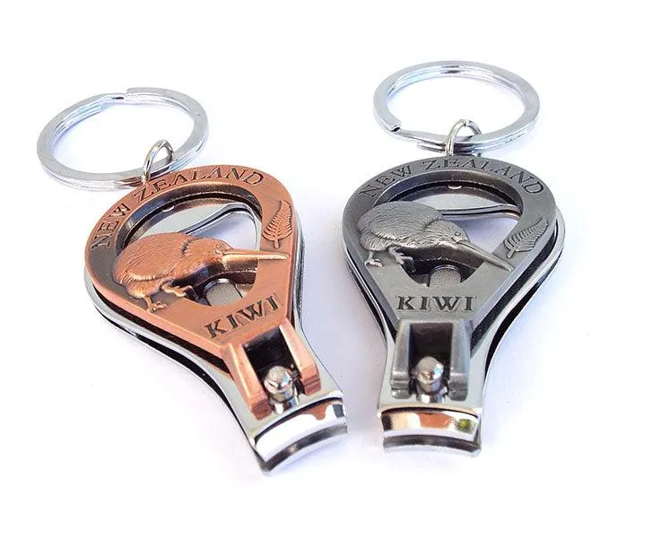 NZ Keychain Bottle Opener Nail Clipper and File