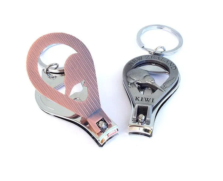 NZ Keychain Bottle Opener Nail Clipper and File