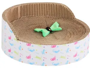 PAWISE  Sofa Cat scratcher  w/toy 38*9*15cm
